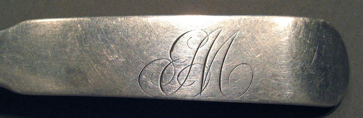 1998.0004.1691 Silver Spoon engraving
