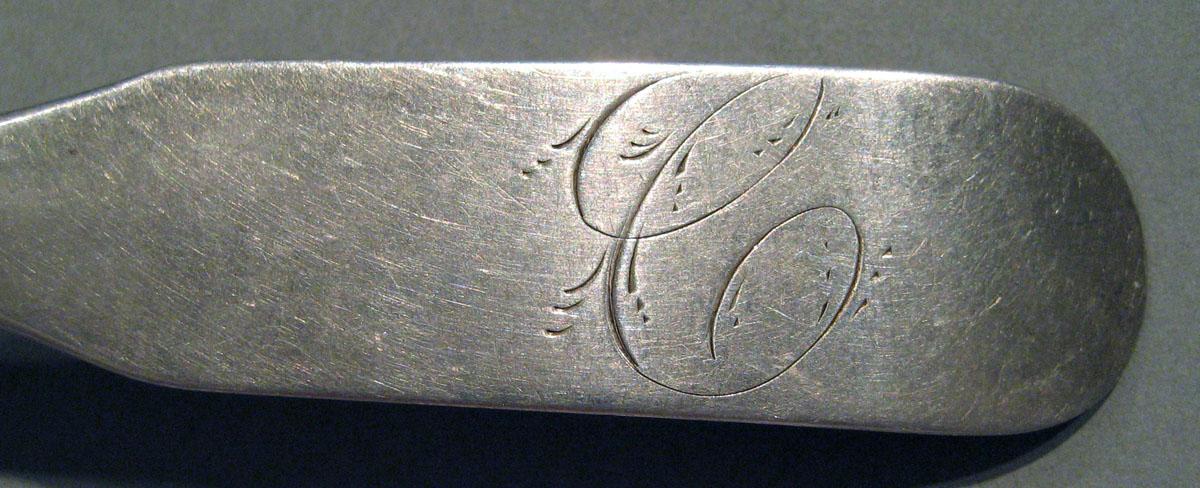 1998.0004.1692 Silver Spoon engraving