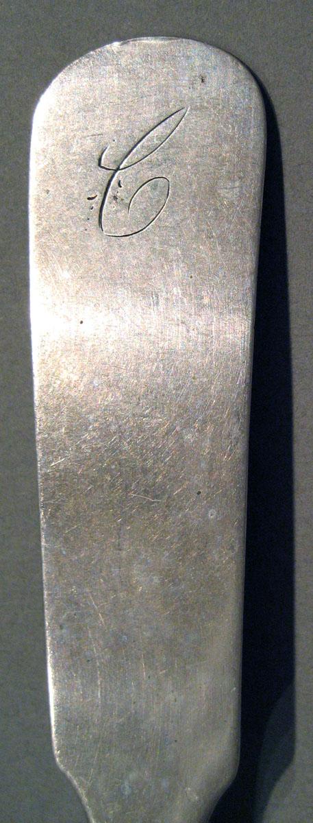 1998.0004.1694 Silver Spoon engraving