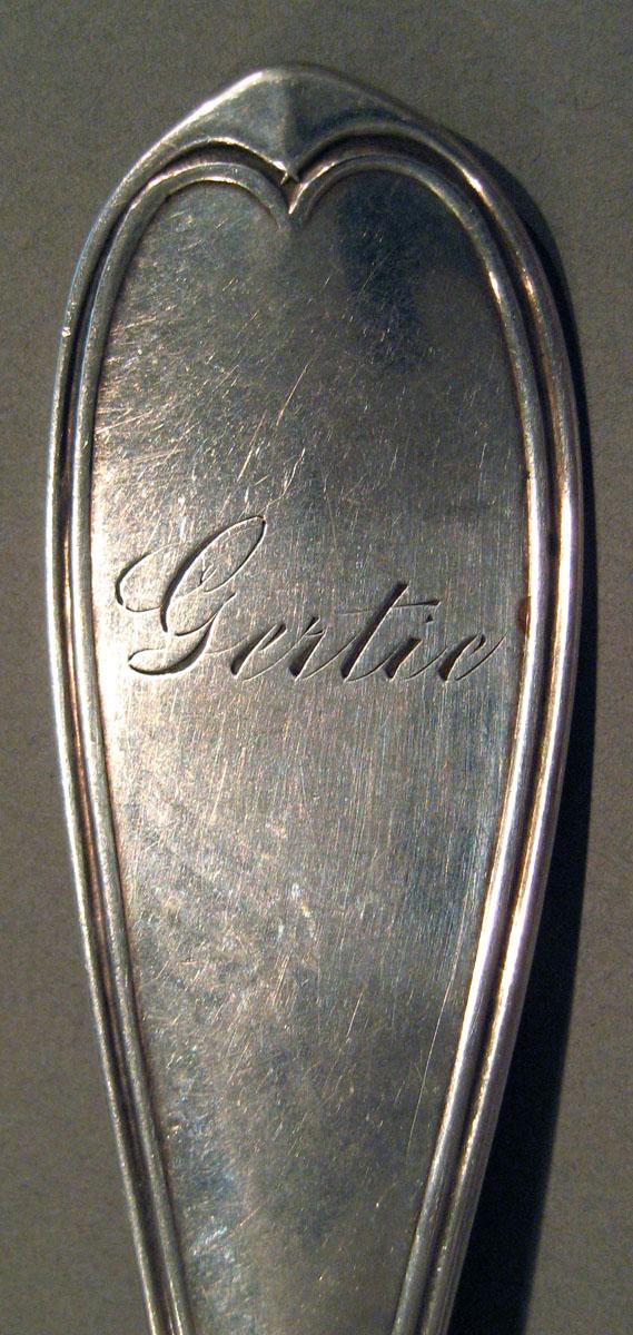 1998.0004.1701 Silver Spoon engraving