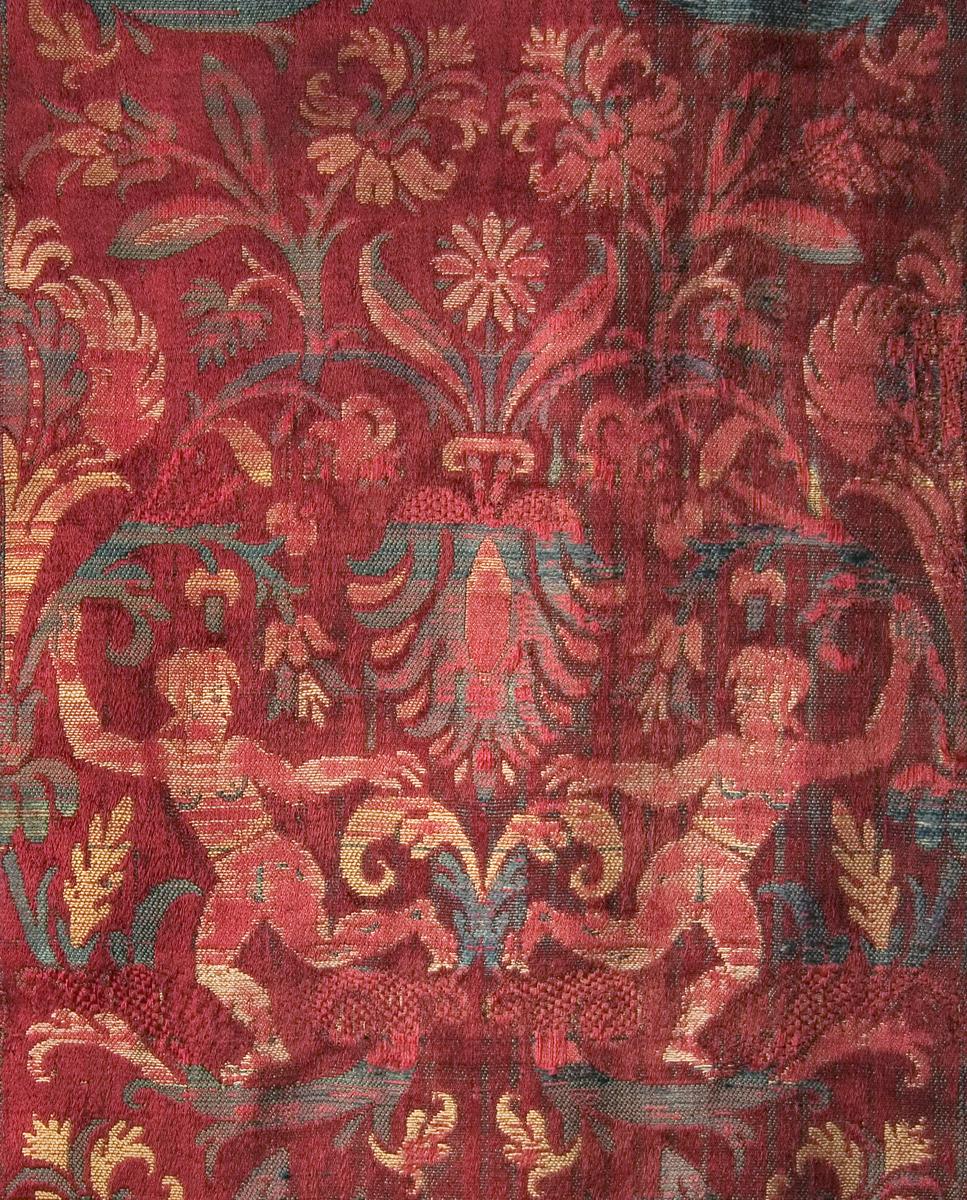 1952.0353.002 A Window Hanging, Curtain, Side Border Pattern Detail