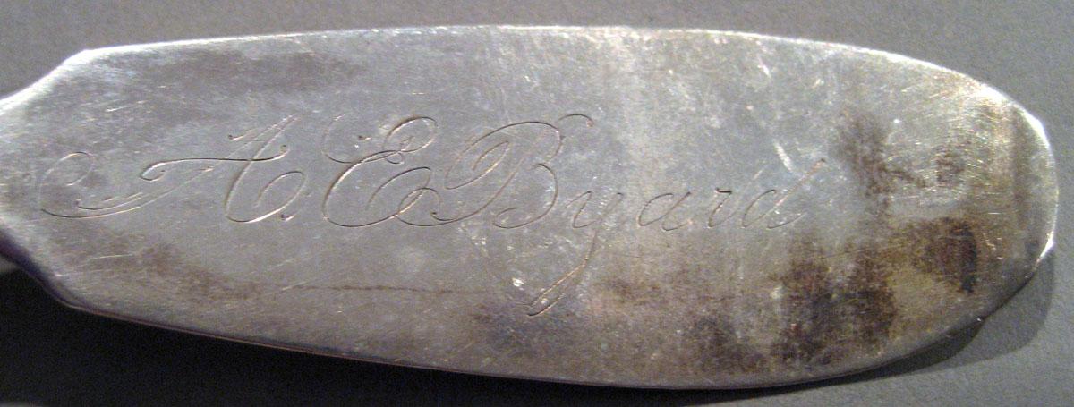 1998.0004.181 Silver Spoon engraving