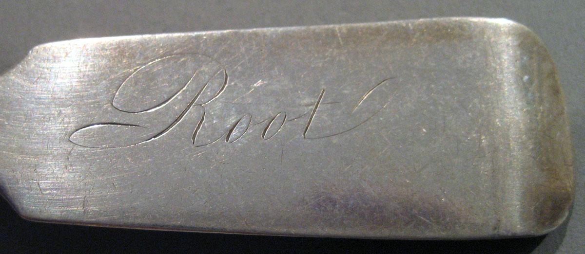 1998.0004.185 Silver Spoon engraving