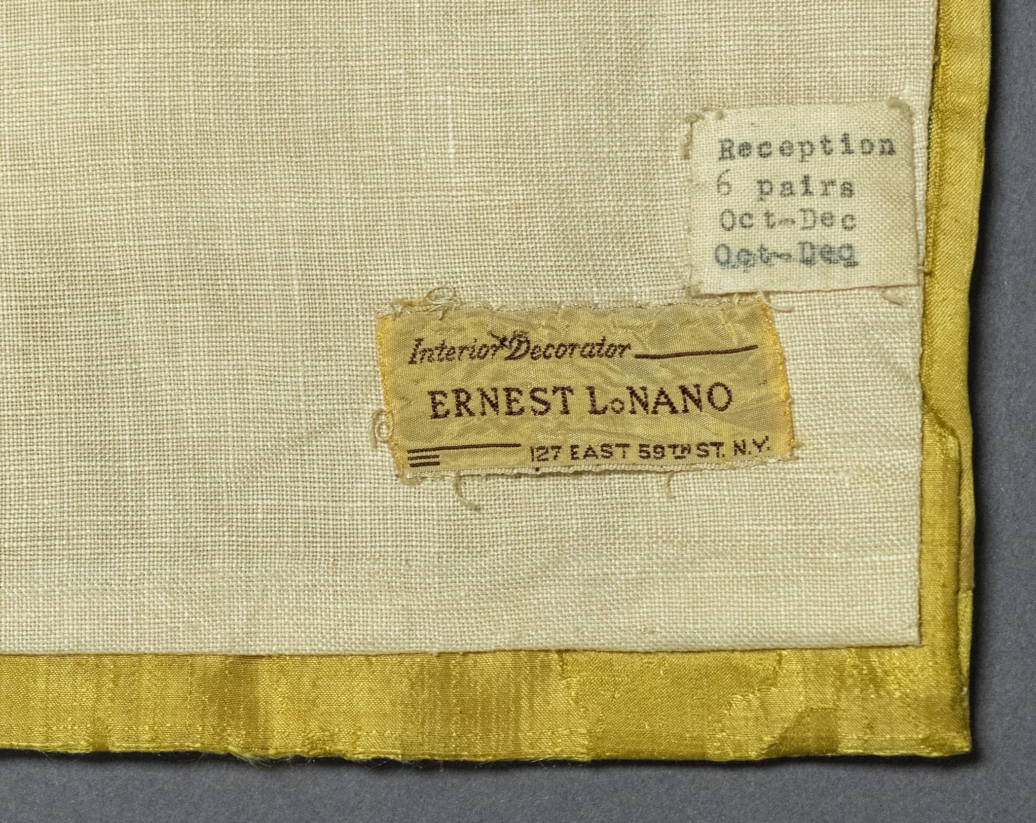 1958.0601.005 A Window hanging, detail 1, label