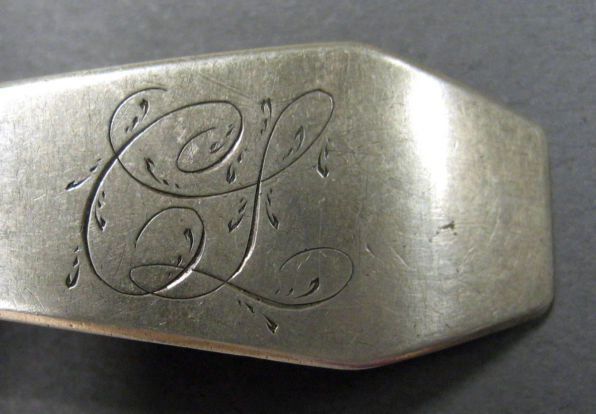 1998.0004.1909.002 Silver Spoon engraving upper surface