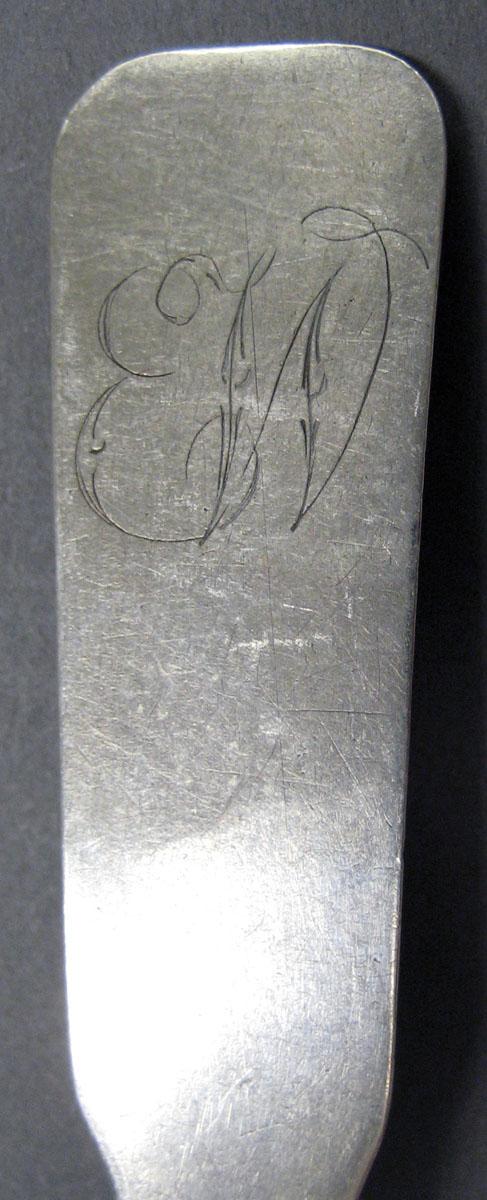 1998.0004.1910.002 Silver Spoon engraving