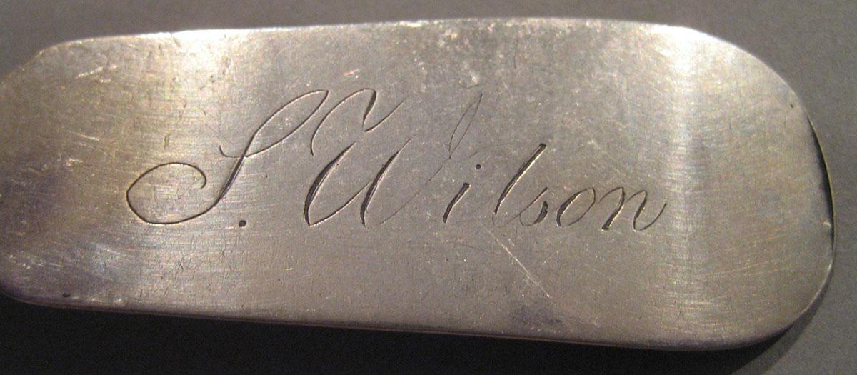 1998.0004.191 Silver Spoon engraving