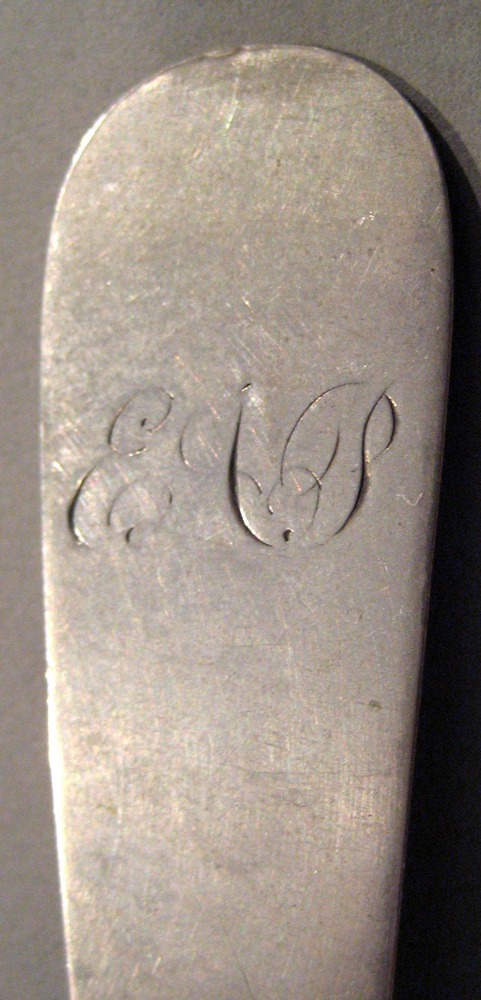 1998.0004.192 Silver Spoon engraving