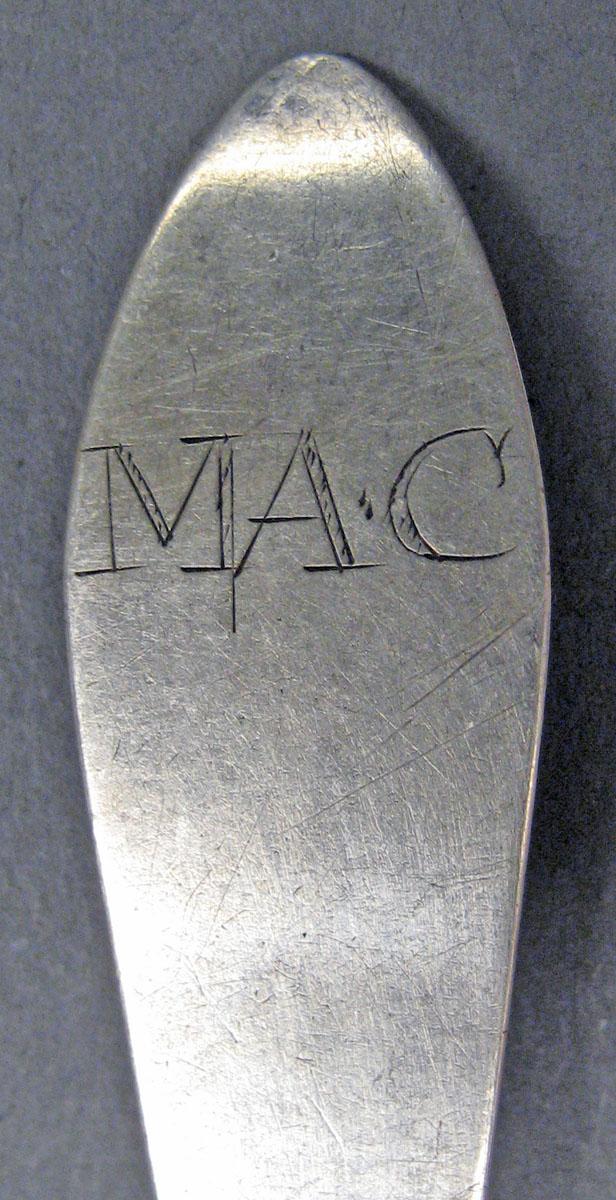 1998.0004.1956 Silver Spoon engraving