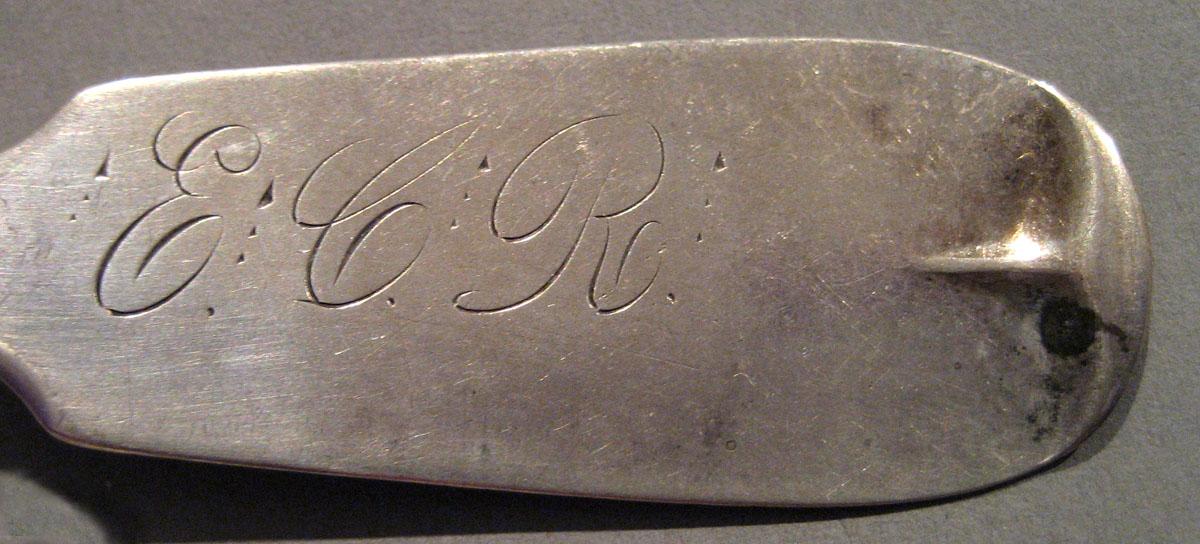1998.0004.195 Silver Spoon engraving