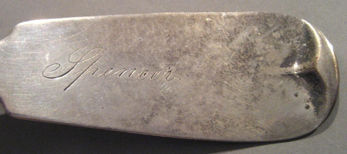 1998.0004.196 Silver Spoon engraving