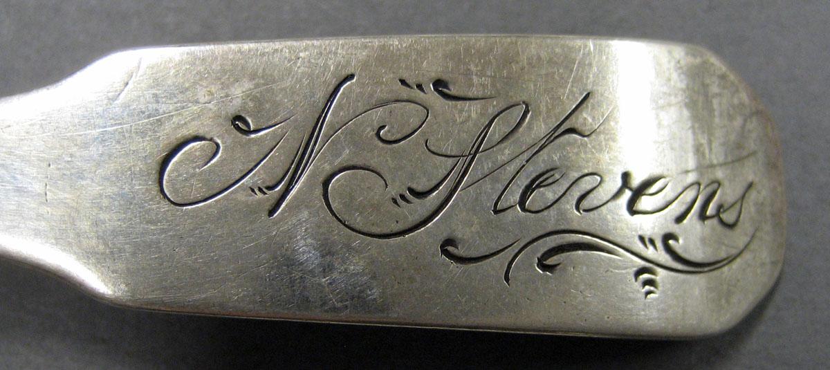 1998.0004.1976.006 Silver Spoon engraving