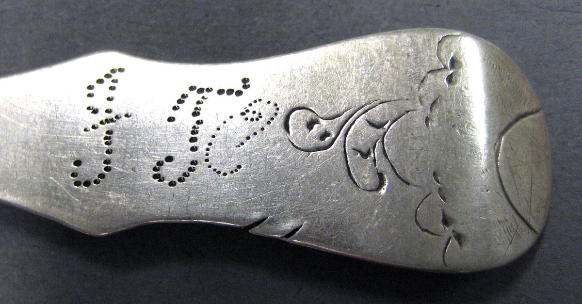 1998.0004.1981.002 Silver Spoon engraving