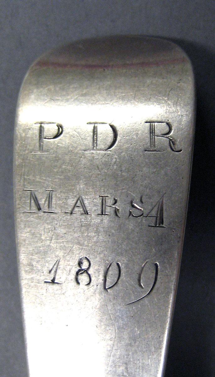 1998.0004.1986 Silver Spoon engraving