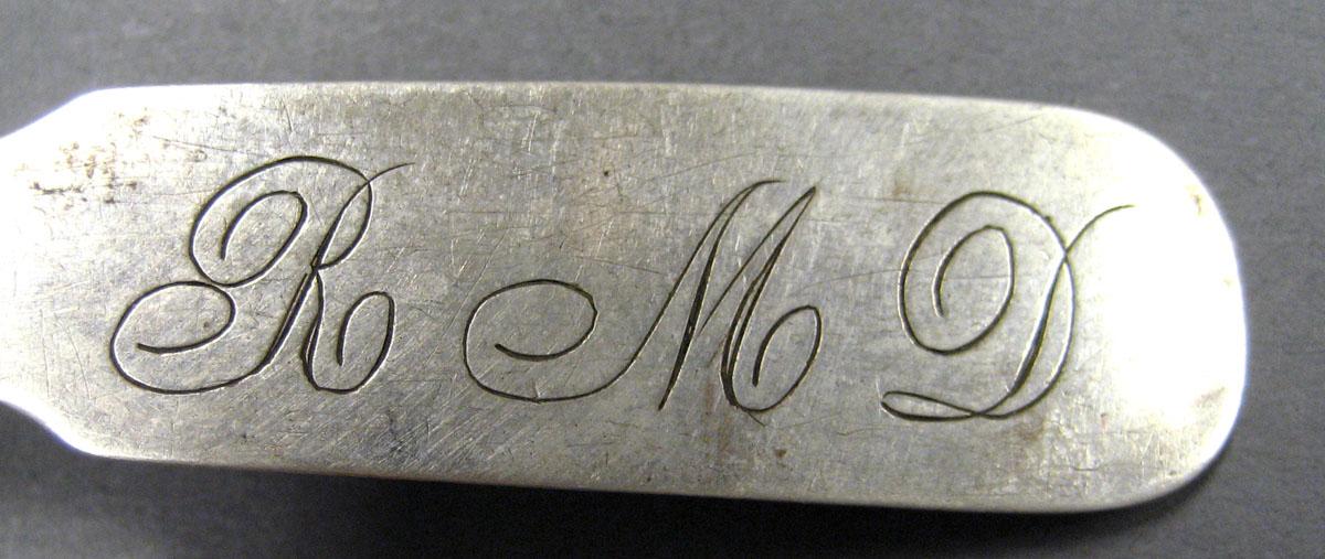 1998.0004.2003 Silver Spoon engraving