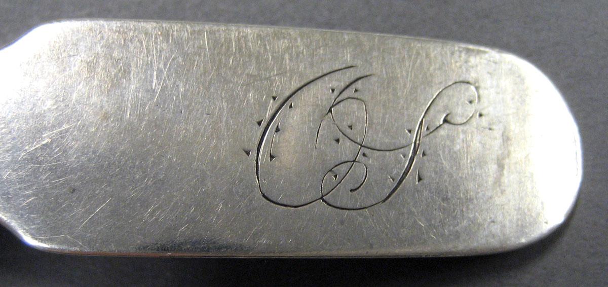 1998.0004.2009.001 Silver Spoon engraving