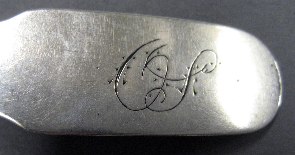 1998.0004.2009.004 Silver Spoon engraving