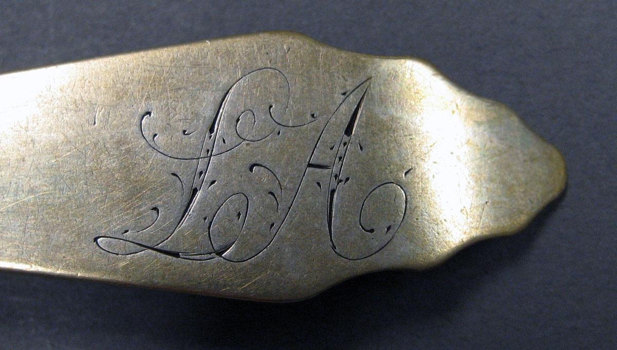 1998.0004.2011 Silver Spoon engraving