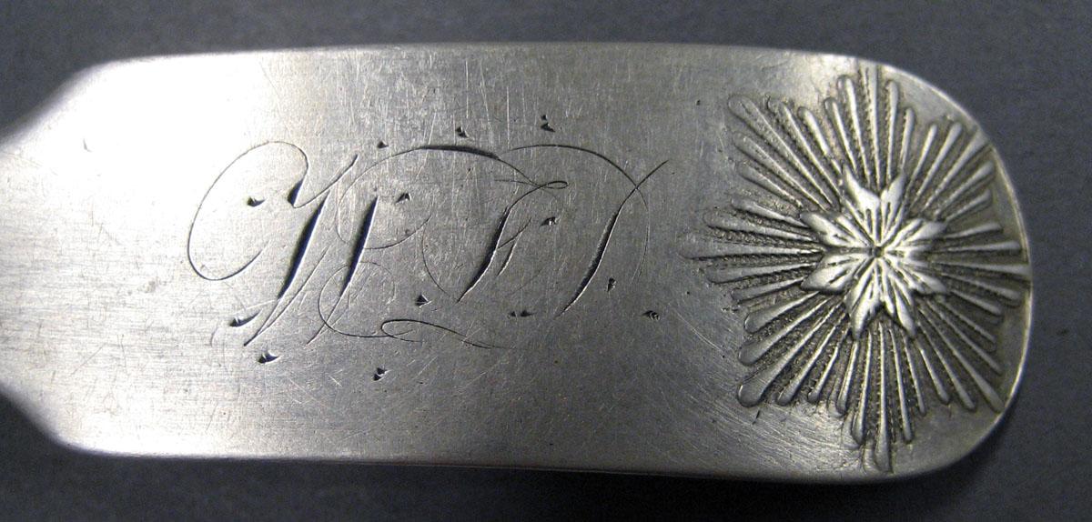 1998.0004.2013 Silver Spoon engraving