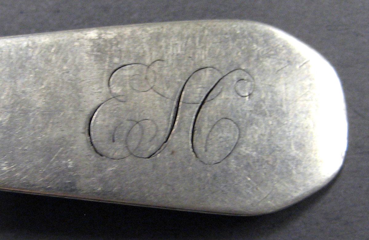 1998.0004.2014 Silver Spoon engraving