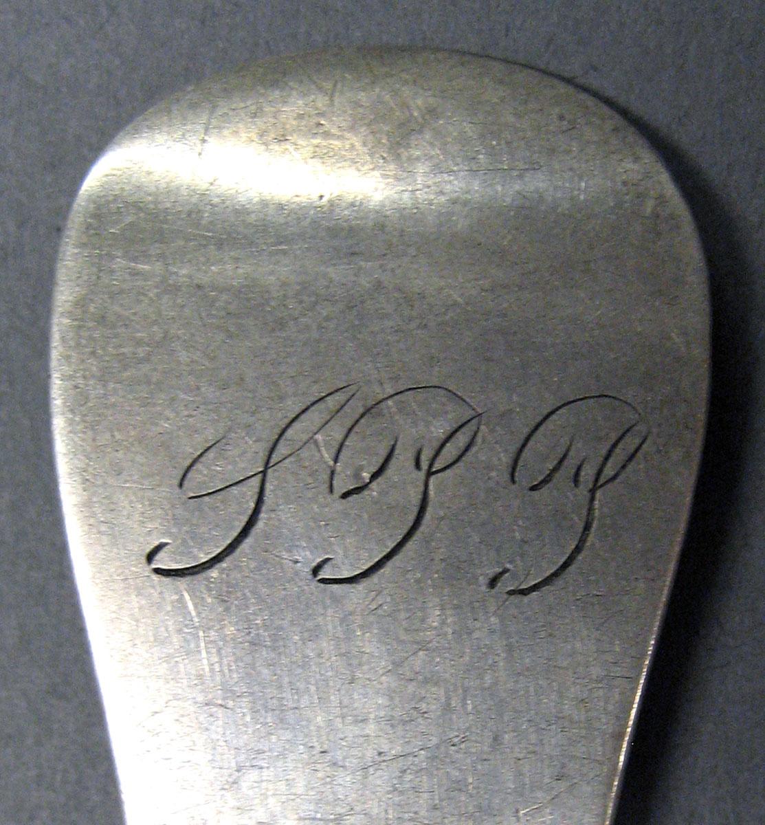 1998.0004.2030.001 Silver Spoon engraving