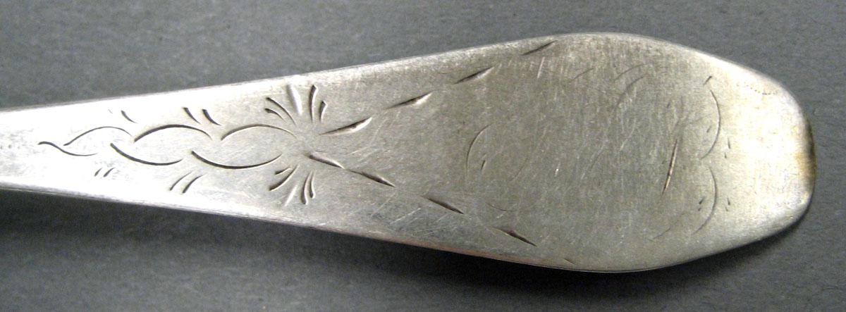1998.0004.2031.001 Silver Spoon engraving