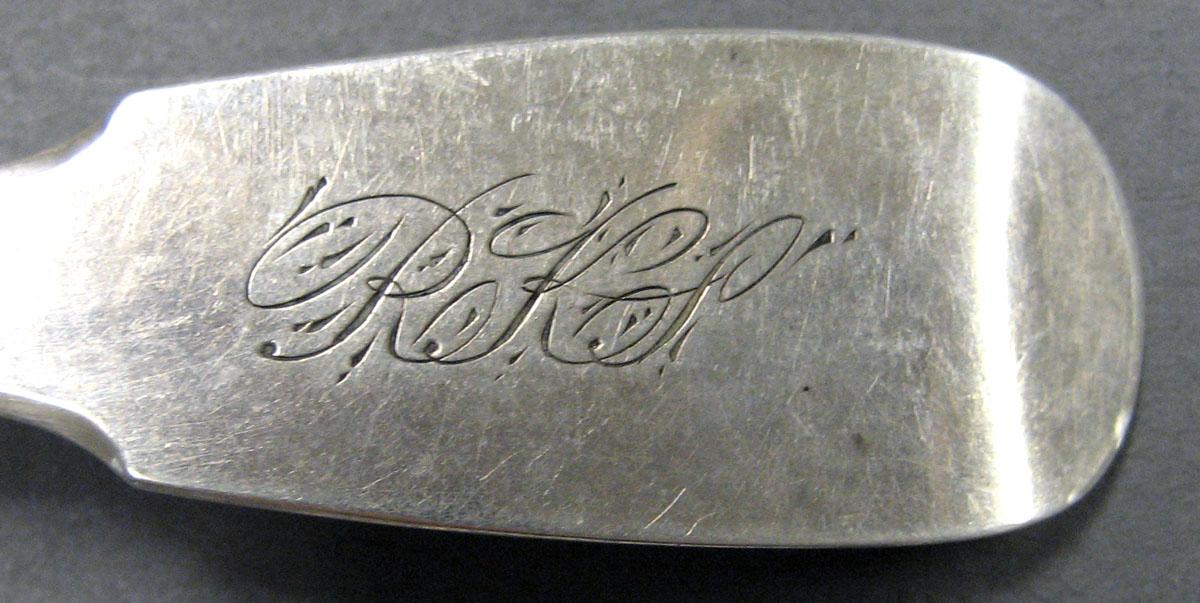 1998.0004.2032 Silver Spoon engraving