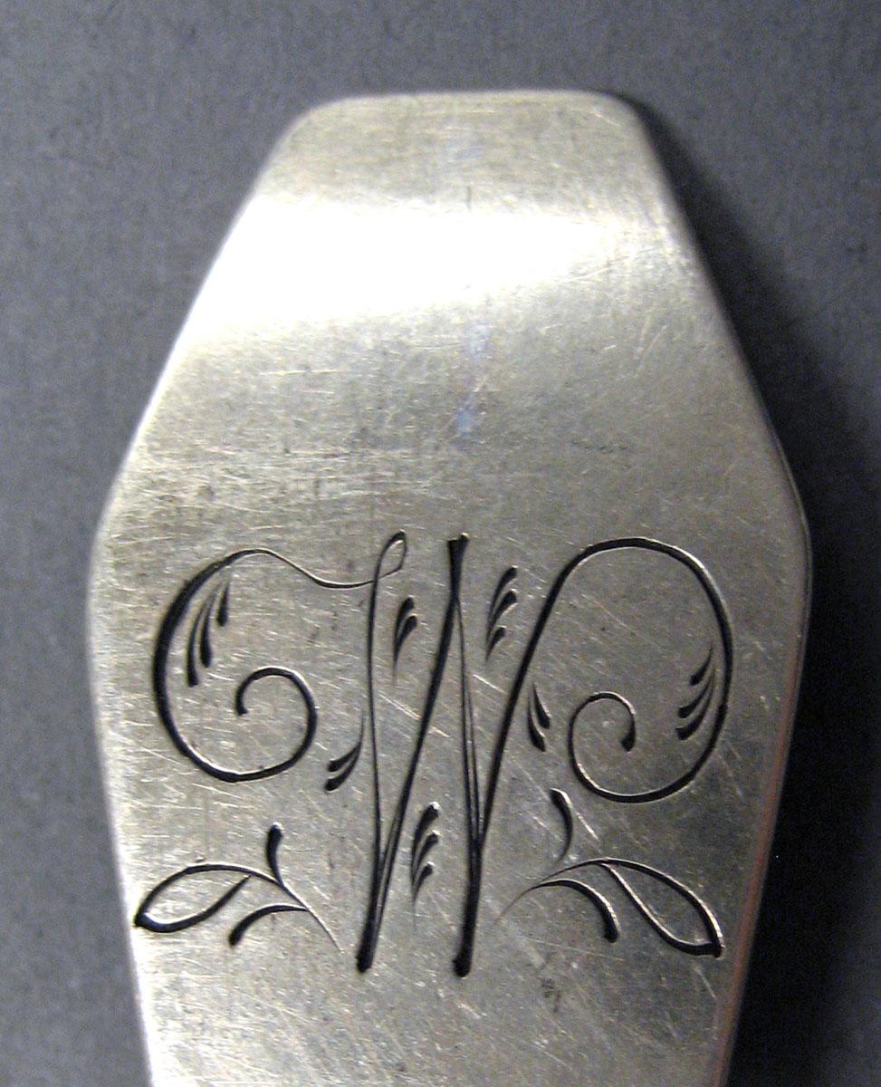 1998.0004.2039 Silver Spoon engraving
