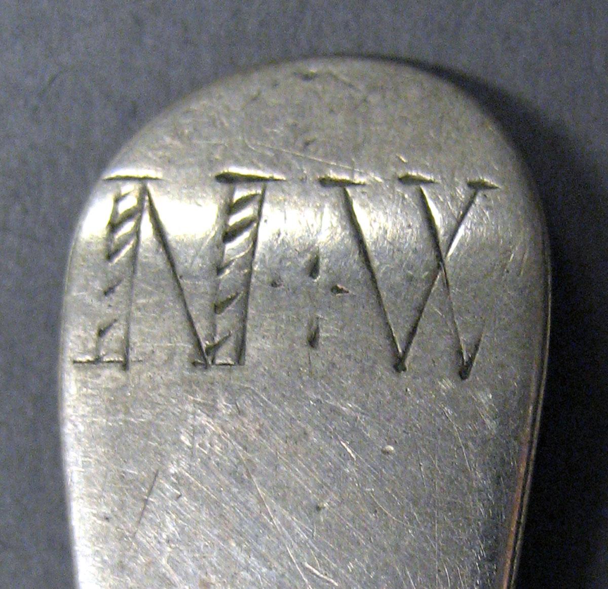 1998.0004.2045 Silver Spoon engraving