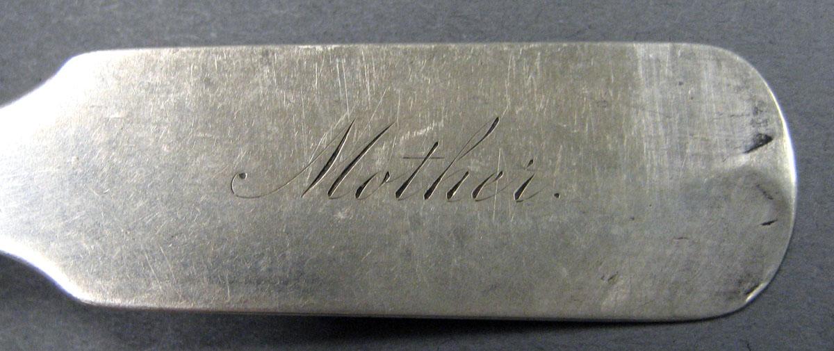 1998.0004.2055 Silver Spoon engraving