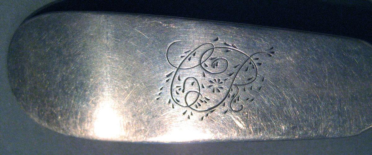 1998.0004.205 Silver Spoon engraving