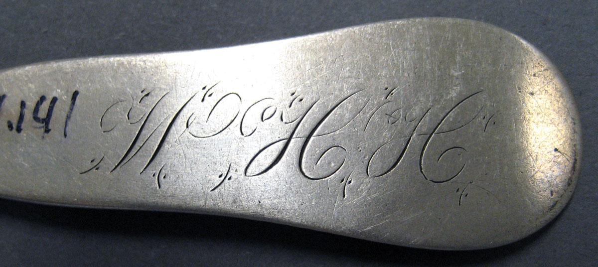 1998.0004.2063 Silver Spoon engraving underside