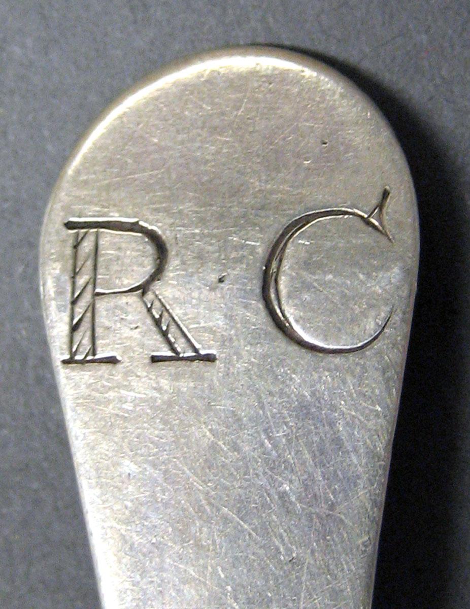 1998.0004.2075 Silver Spoon engraving