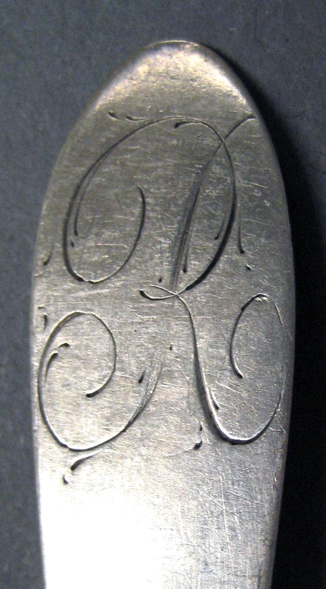 1998.0004.2080 Silver Spoon engraving