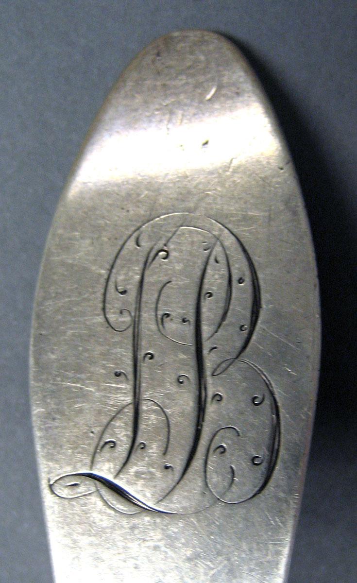 1998.0004.2083 Silver Spoon engraving
