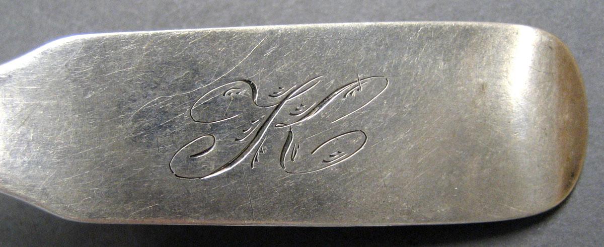 1998.0004.2087 Silver Spoon engraving