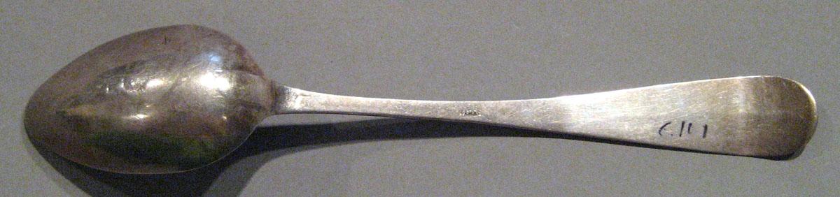 1998.0004.208 Silver Spoon underside