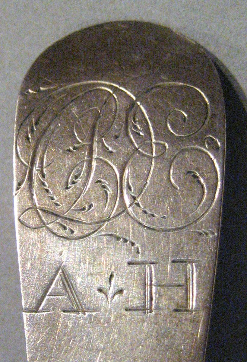 1998.0004.208 Silver Spoon engraving