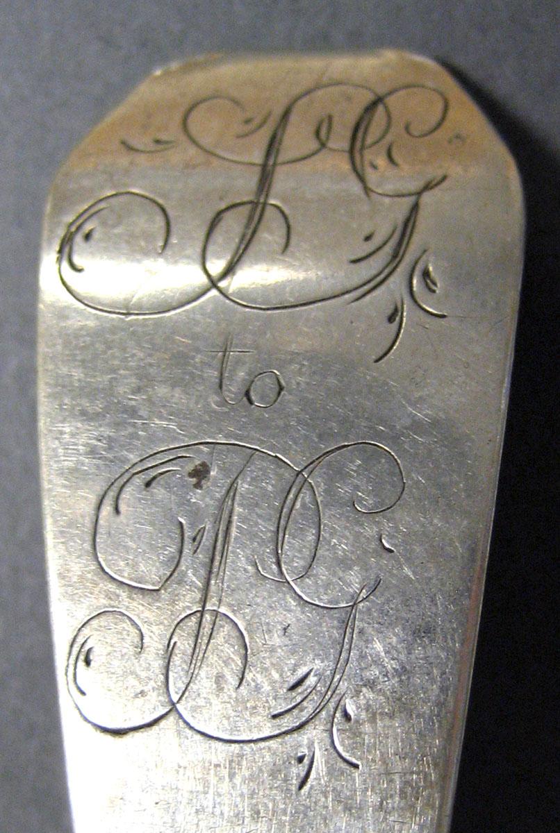 1998.0004.2091 Silver Spoon engraving