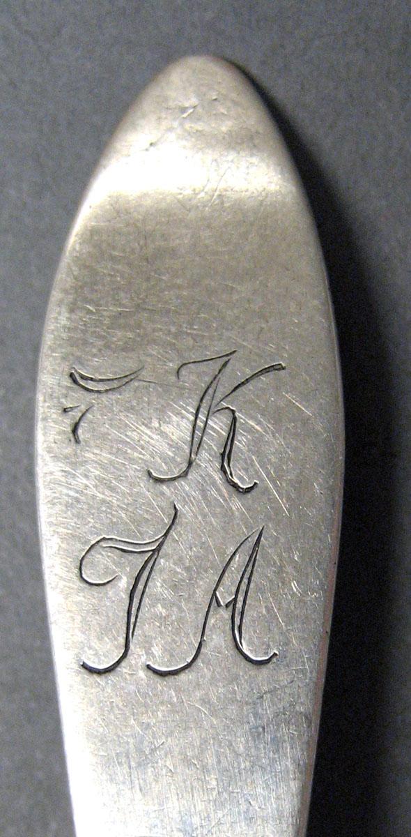 1998.0004.2093 Silver Spoon engraving
