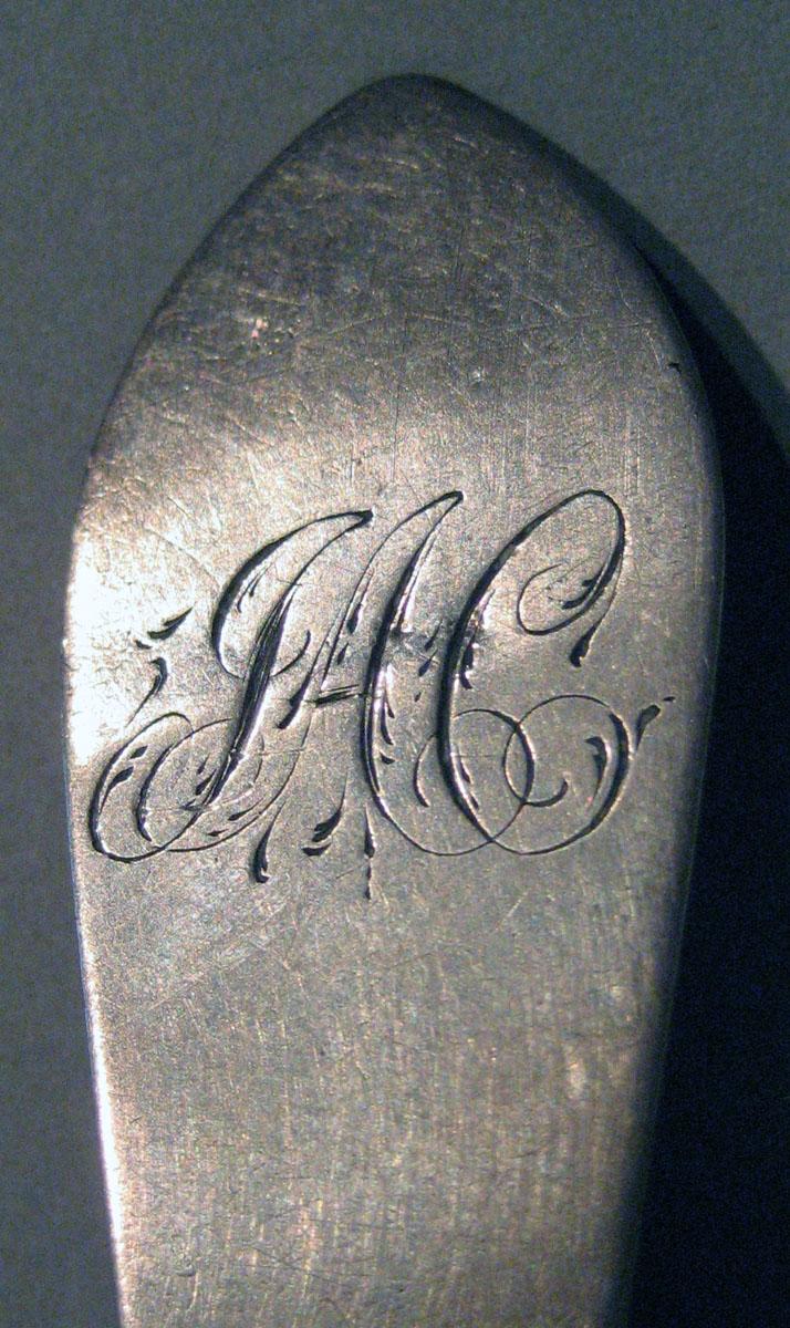 1998.0004.209 Silver Spoon engraving