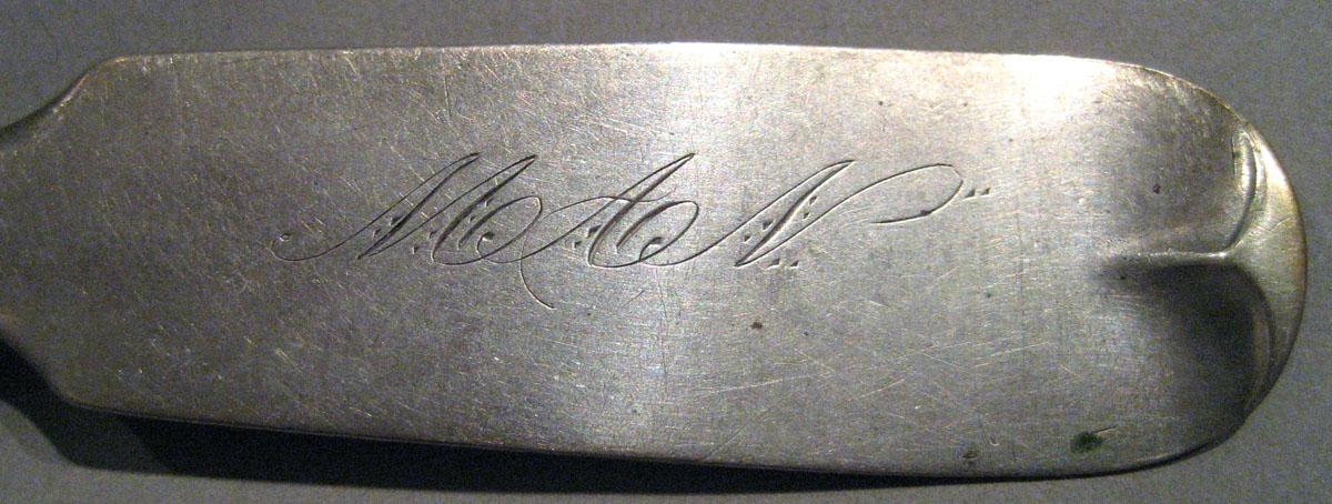 1998.0004.210 Silver Spoon engraving