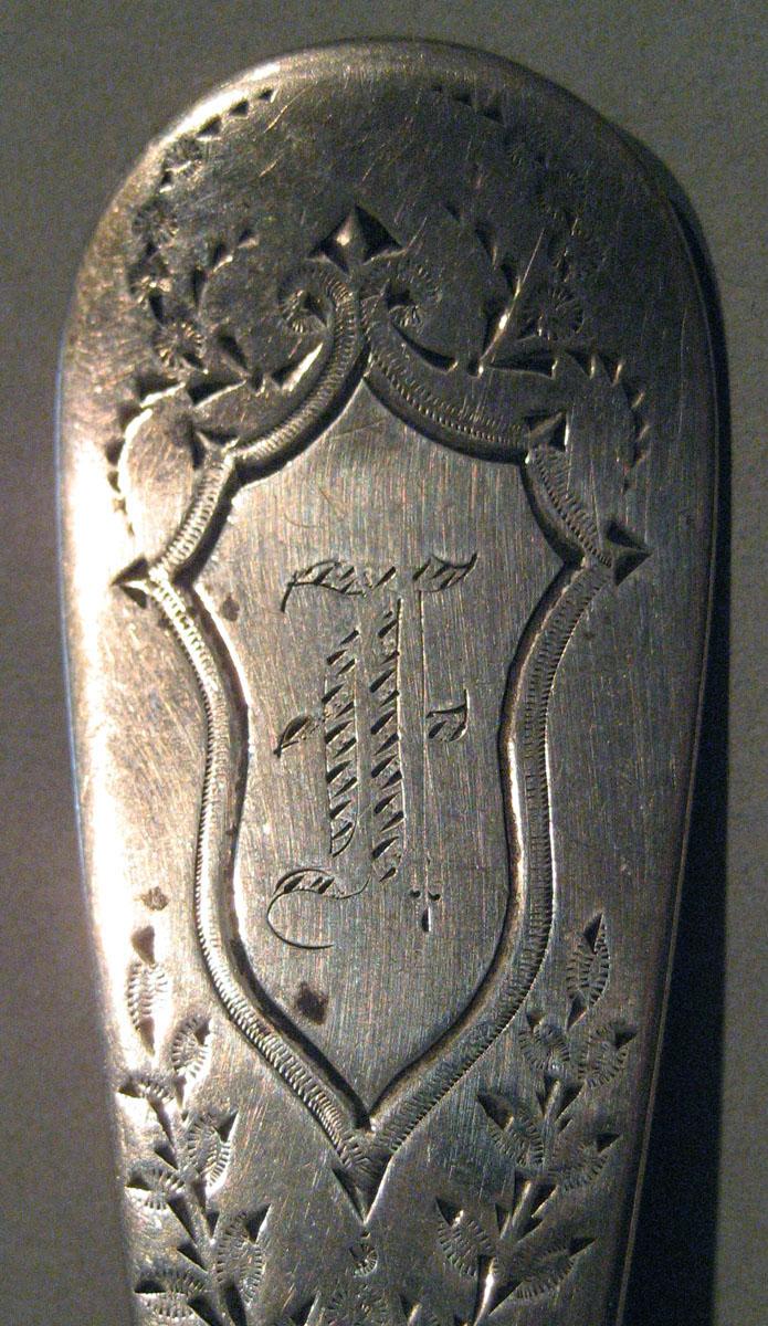 1998.0004.215 Silver Spoon engraving