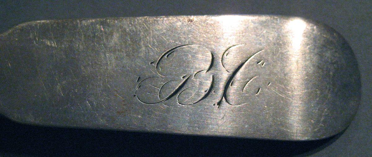 1998.0004.219 Silver Spoon engraving