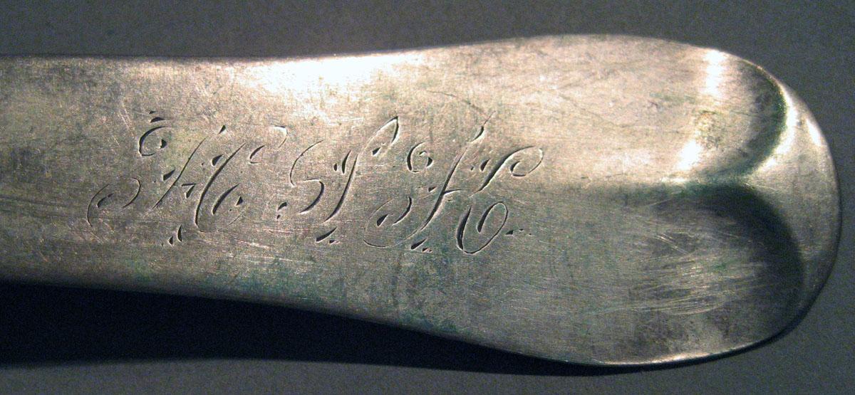 1998.0004.222 Silver Spoon engraving