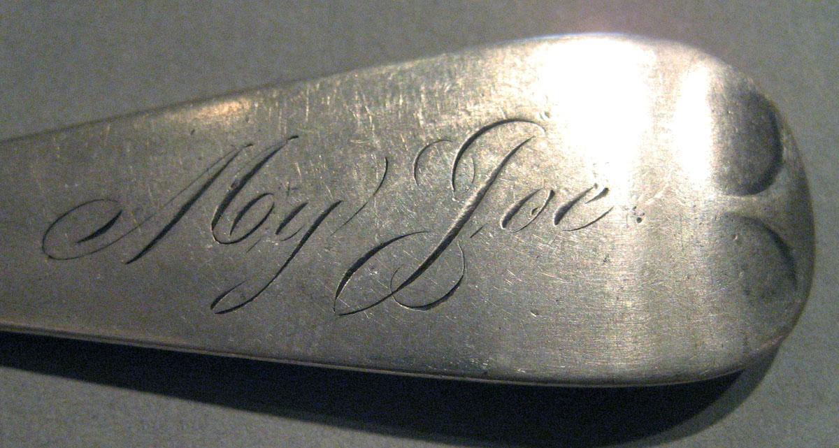 1998.0004.229 Silver Spoon engraving underside