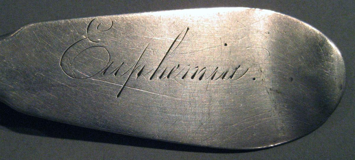 1998.0004.235 Silver Spoon engraving