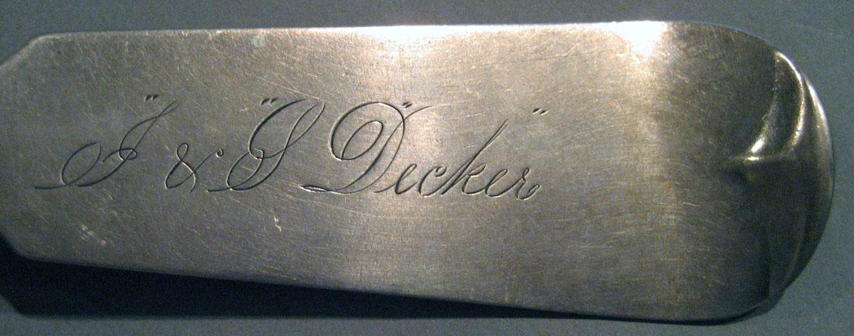 1998.0004.236 Silver Spoon engraving