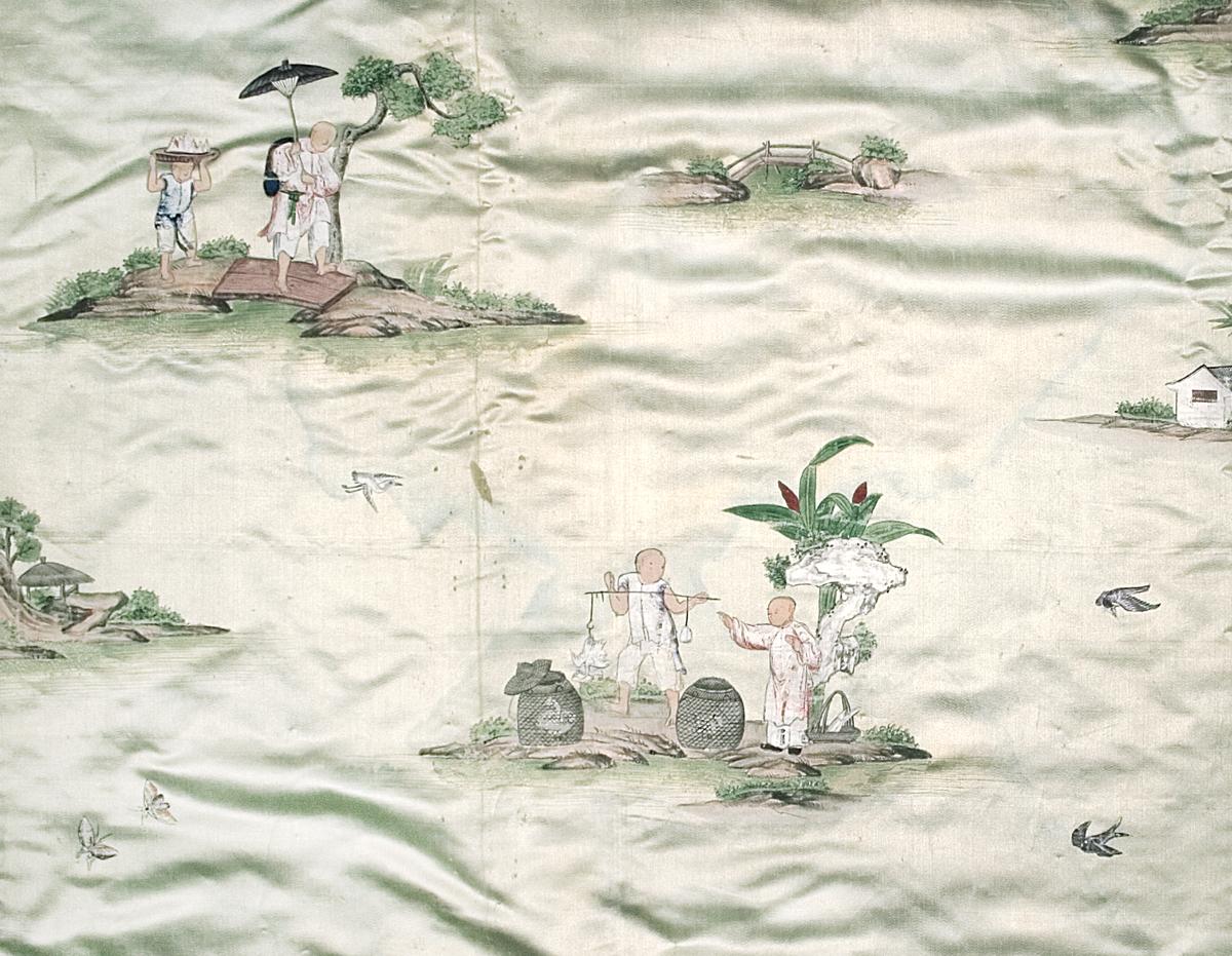 1958.0604 A Window Hanging, Side Curtain, Pattern Detail