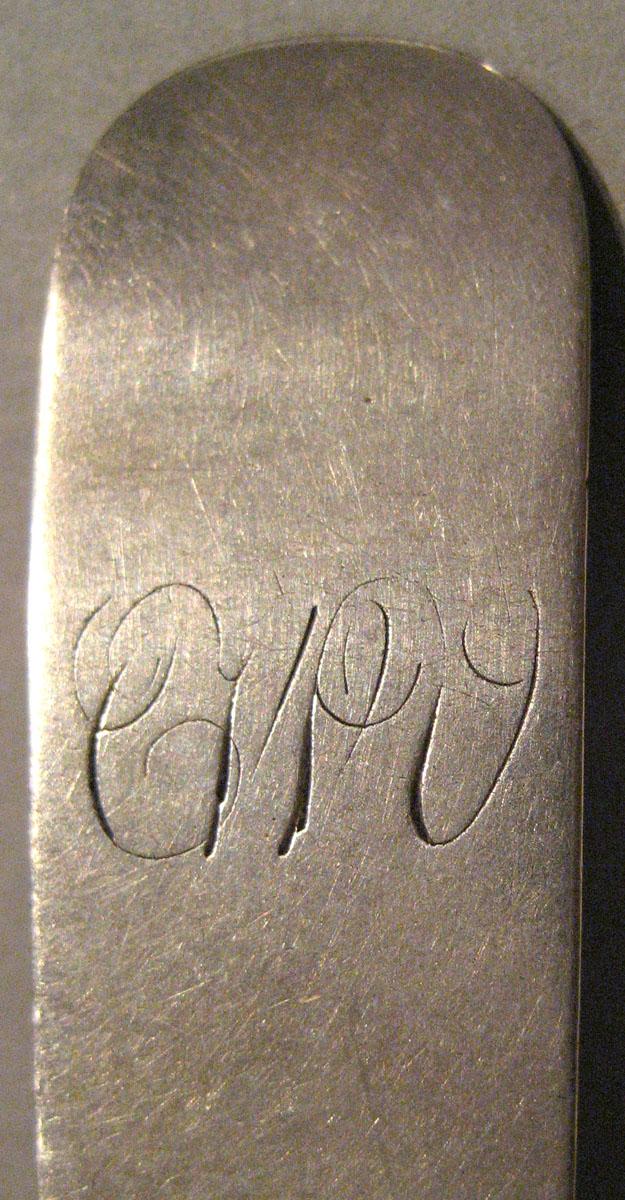 1998.0004.243 Silver Spoon engraving